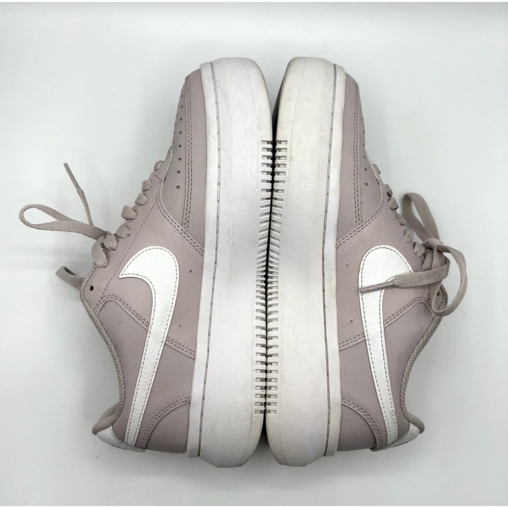NIKE Court Vision Alta Sneaker Women's Size 7.5 Violet White Leather Shoe - Picture 6 of 8